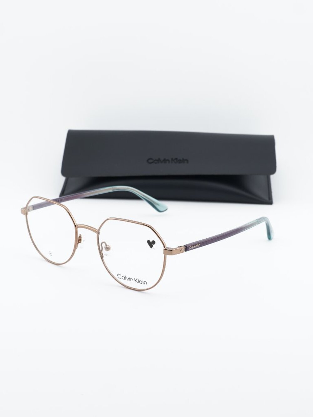 Calvin Klein CK23127 770 Geometric Eyeglasses 50mm - Gold
